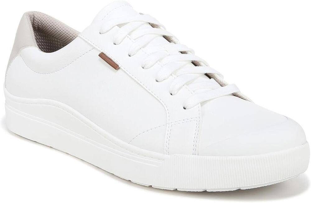 Dr. Scholl's Men's Time Off Sneakers Size 9 White Casual Comfort Lace-Up Shoes